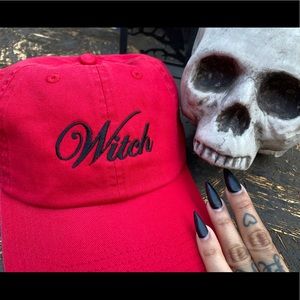 ♥️NEW♥️ Red witch dad hat